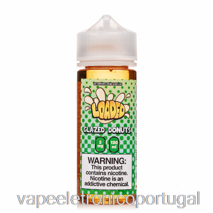 Vape Eletronico Glaceado Donut - Carregado E-líquido - Implacável - 120ml 3mg